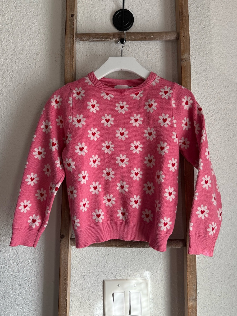 Mila & Rose Daisy Delight Sweater girls sz: 7/8